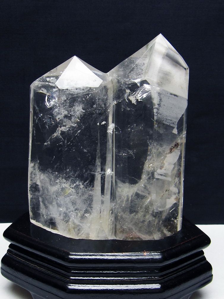 ガーデン水晶 ダブルポイント[T627-6717]