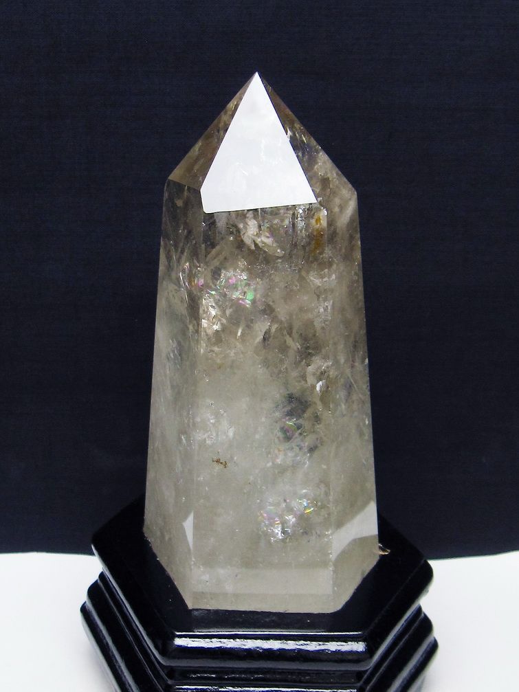 虹入り ヒマラヤ水晶 六角柱 [t627-7103]