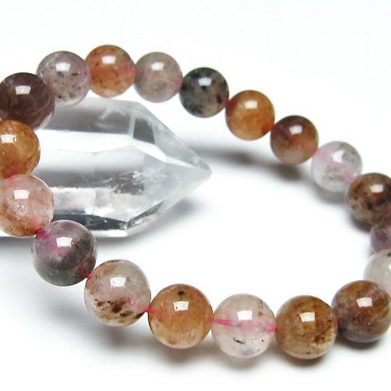 カコクセナイト インクォーツ  ブレスレット  10mm [T628-4439]