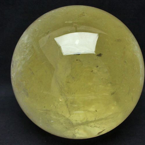 5Kg 虹入り シトリン水晶 丸玉 155mm [T63-5516]