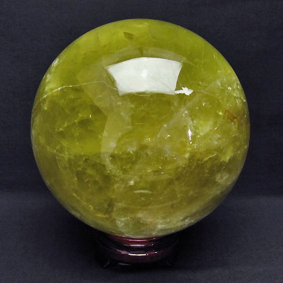 7.4Kg シトリン水晶 丸玉 175mm [T63-6126]