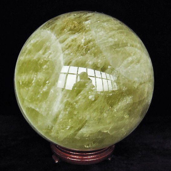 20.3Kg シトリン水晶 丸玉 250mm 同梱不可[T63-6380]