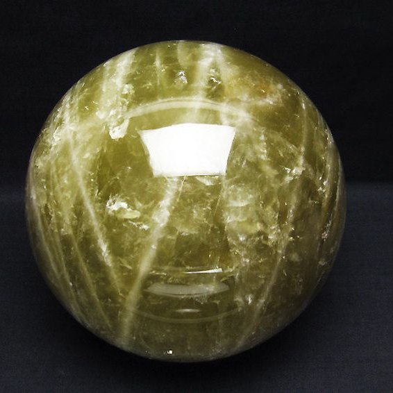 4Kg シトリン水晶 丸玉 142mm [T63-6910]