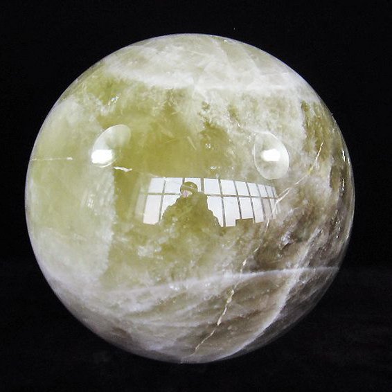 29.6Kg シトリン水晶 丸玉  280mm  同梱不可 [T63-7133]