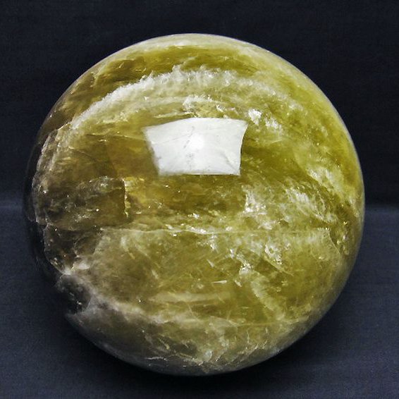 5.1Kg シトリン水晶 丸玉  155mm [T63-7152]