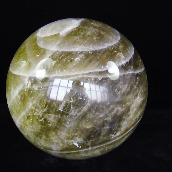 17.1Kg シトリン水晶 丸玉  231mm  同梱不可 [T63-7156]