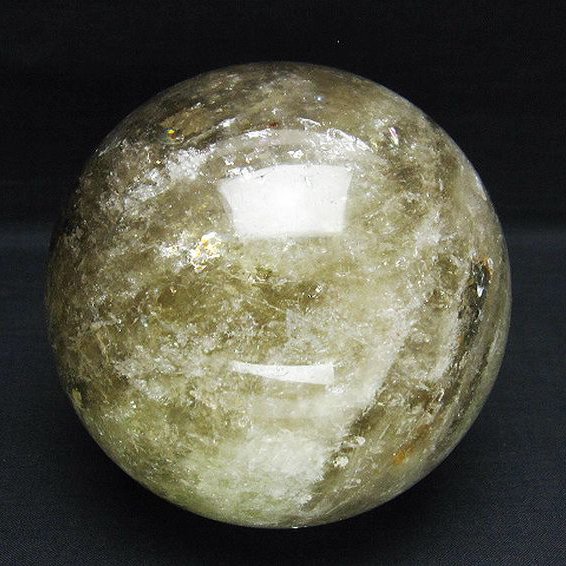 1.9Kg シトリン水晶 丸玉 110mm [T63-7382]