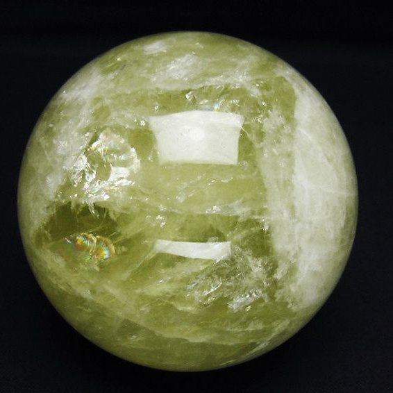 シトリン水晶 丸玉 80mm [T63-7448]