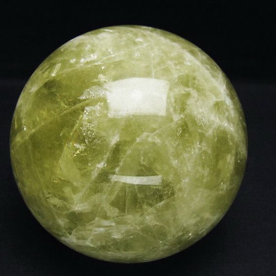 1.4Kg シトリン水晶 丸玉 98mm [T63-7561]