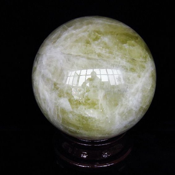 42Kg シトリン水晶 丸玉 310mm 同梱不可[T63-7659]