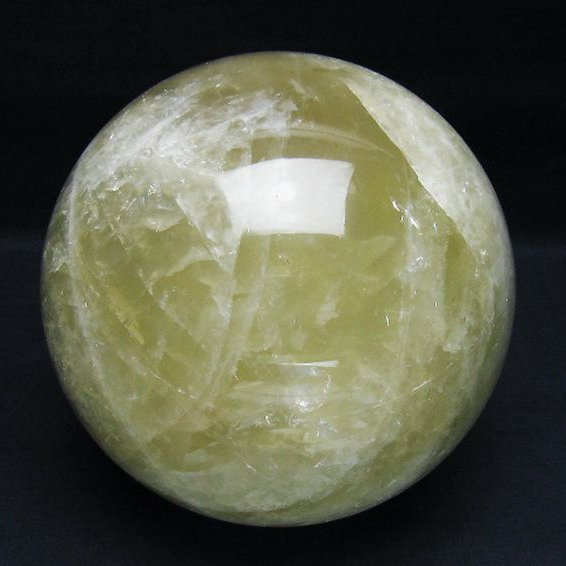 2.4Kg シトリン水晶 丸玉 125mm [t63-7801]