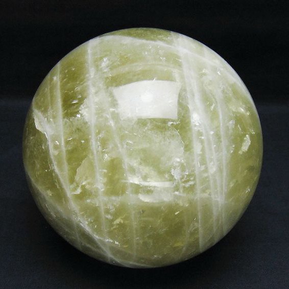 1.9Kg シトリン水晶 丸玉 115mm [t63-7826]