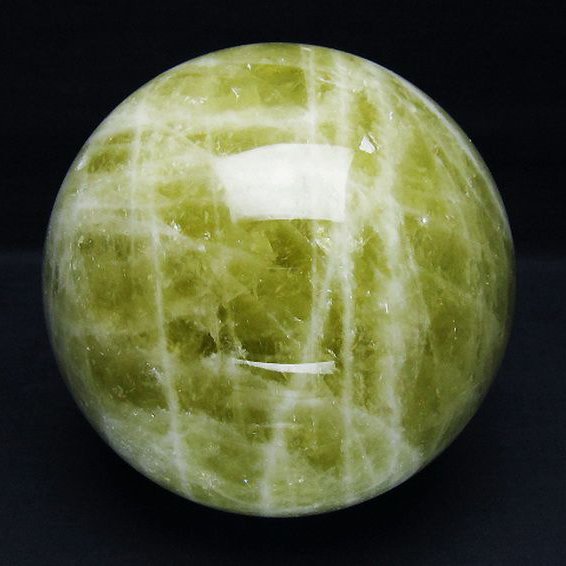 3.5Kg シトリン水晶 丸玉 140mm [t63-7846]