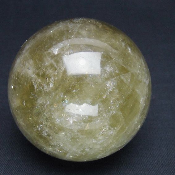 シトリン水晶 丸玉 61mm [t63-8002]