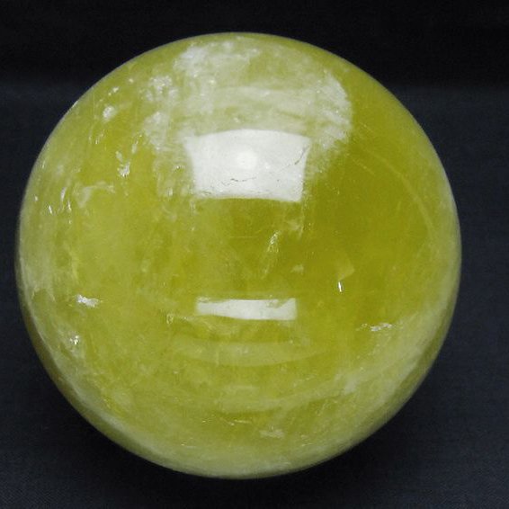 シトリン水晶 丸玉 81mm [t63-8072]