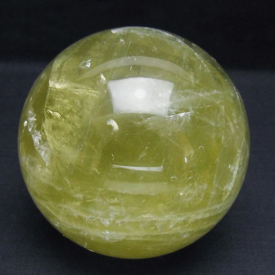 シトリン水晶 丸玉 86mm [t63-8106]