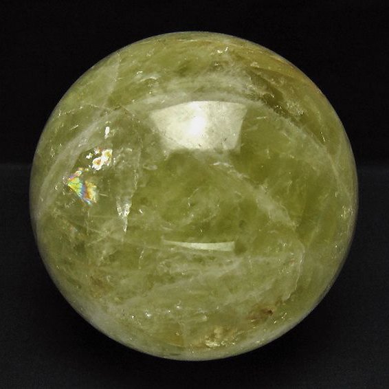 2.3Kg シトリン水晶 丸玉 123mm [t63-8248]