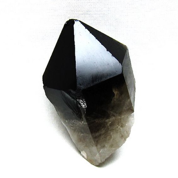 ブラジル産 モリオン 純天然 黒水晶 原石 [t633-2877]