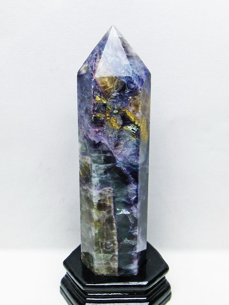 1.5Kg フローライト 六角柱 [t634-5598]