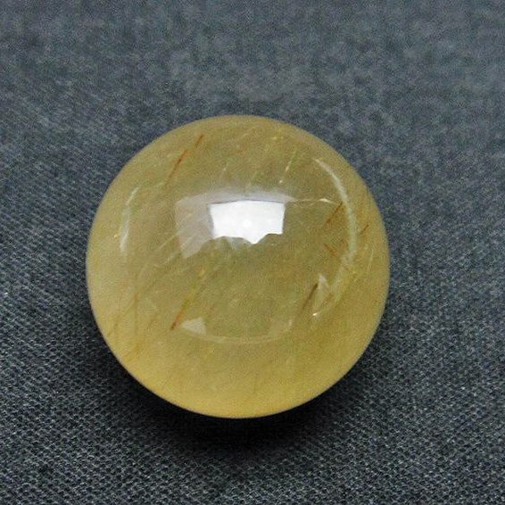 ルチル入り 水晶 丸玉 19mm [T637-4227]