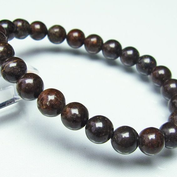 コンドライト「サハラNWA869隕石」 ブレスレット 8mm [T64-712]