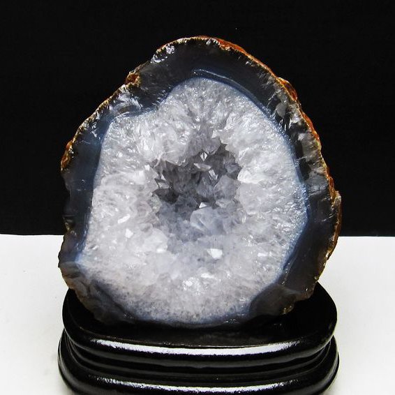 1.1Kg ウルグアイ産  アゲート水晶ドーム[T640-2172]