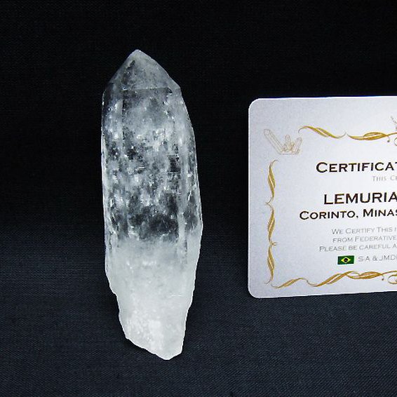 レムリアンシード水晶 原石 ミナスジェライス州コリント産 ※証明書付き[T641-1711]