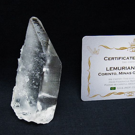 レムリアンシード水晶 原石 ミナスジェライス州コリント産 ※証明書付き[T641-1839]