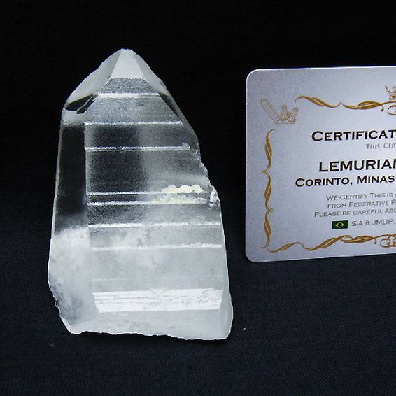 レムリアンシード水晶 原石 ミナスジェライス州コリント産 ※証明書付き[T641-1843]