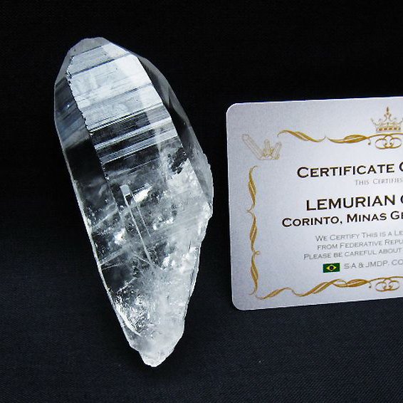レムリアンシード水晶 原石 ミナスジェライス州コリント産 ※証明書付き[T641-1876]