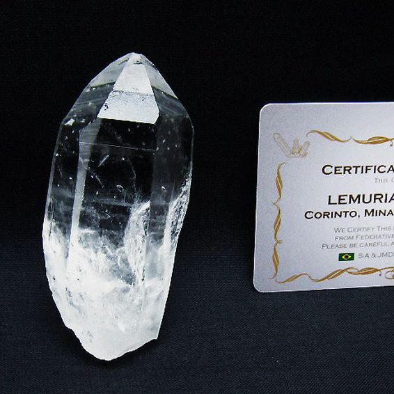 レムリアンシード水晶 原石 ミナスジェライス州コリント産 ※証明書付き[T641-1884]