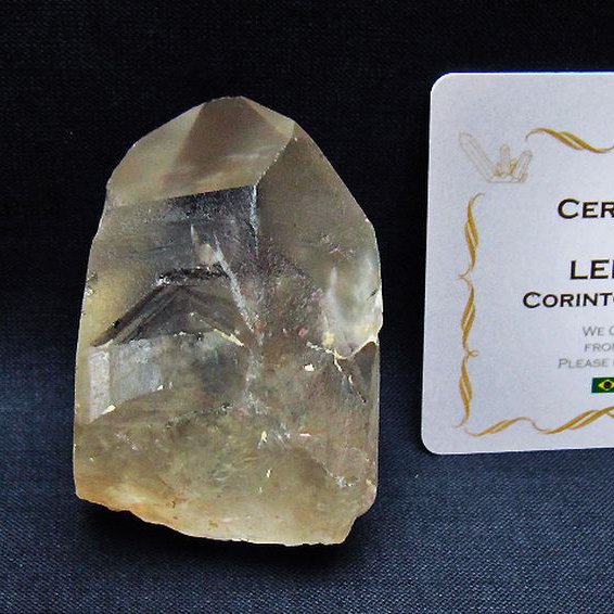 レムリアンシード 水晶 原石 ミナスジェライス州コリント産 ※証明書付き[T641-1935]