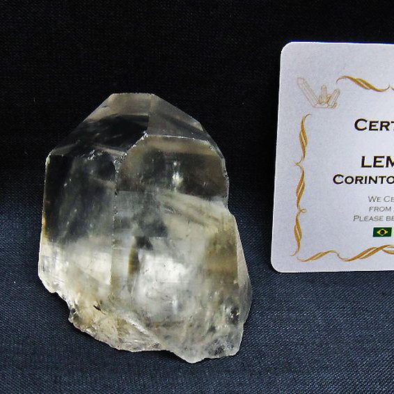 レムリアンシード 水晶 原石 ミナスジェライス州コリント産 ※証明書付き[T641-1997]