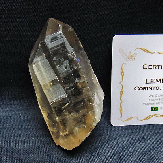 レムリアンシード 水晶 原石 ミナスジェライス州コリント産 ※証明書付き[T641-2004]