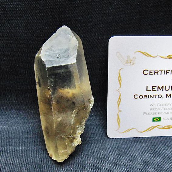 レムリアンシード 水晶 原石 ミナスジェライス州コリント産 ※証明書付き[T641-2016]