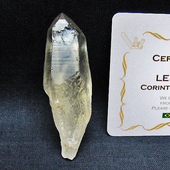 レムリアンシード 水晶 原石 ミナスジェライス州コリント産 ※証明書付き[T641-2021]