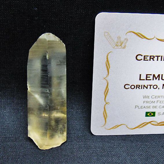 レムリアンシード 水晶 原石 ミナスジェライス州コリント産 ※証明書付き[T641-2023]