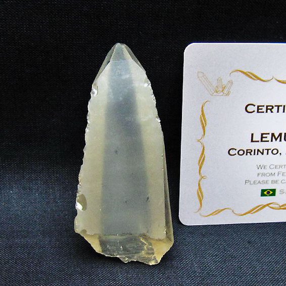 レムリアンシード 水晶 原石 ミナスジェライス州コリント産 ※証明書付き[T641-2041]