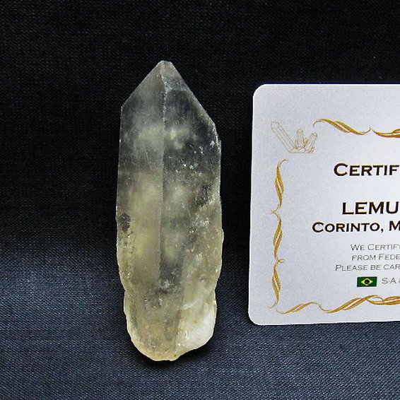 レムリアンシード 水晶 原石 ミナスジェライス州コリント産 ※証明書付き[T641-2042]