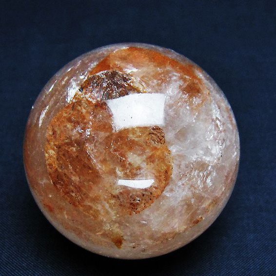 ヘマタイトインクォーツ 丸玉 52mm [T643-4653]