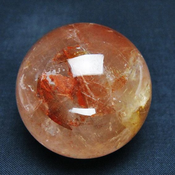 ヘマタイトインクォーツ 丸玉 45mm [T643-4692]