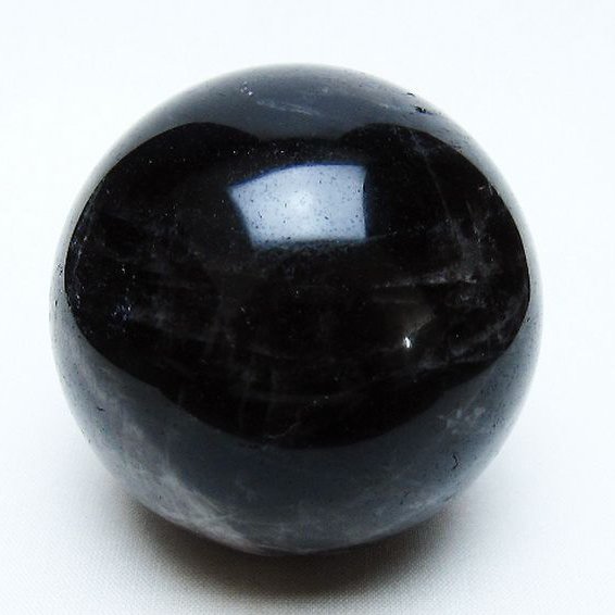 モリオン 純天然 黒水晶 丸玉 63mm [t643-5145]