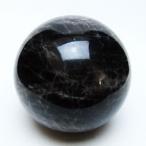 モリオン 純天然 黒水晶 丸玉 70mm [t643-5171]