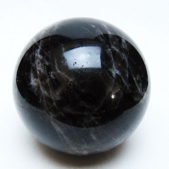 モリオン 純天然 黒水晶 丸玉 71mm [t643-5174]