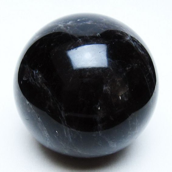 モリオン 純天然 黒水晶 丸玉 71mm [t643-5252]