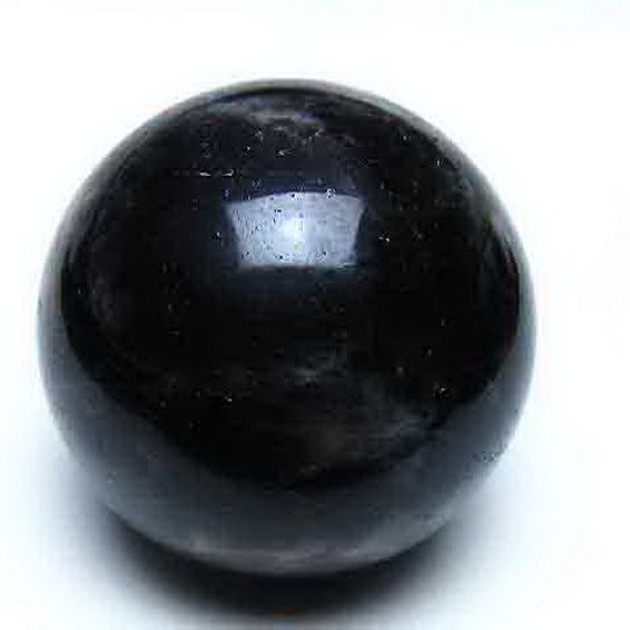 モリオン 純天然 黒水晶 丸玉 61mm [t643-5422]
