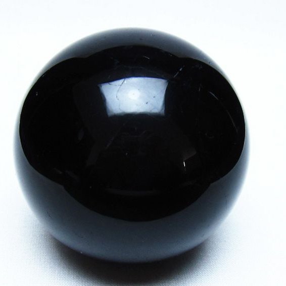 モリオン 純天然 黒水晶 丸玉 78mm [t643-5553]