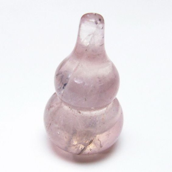 ローズクォーツ 葫芦 置物[T646-1037]