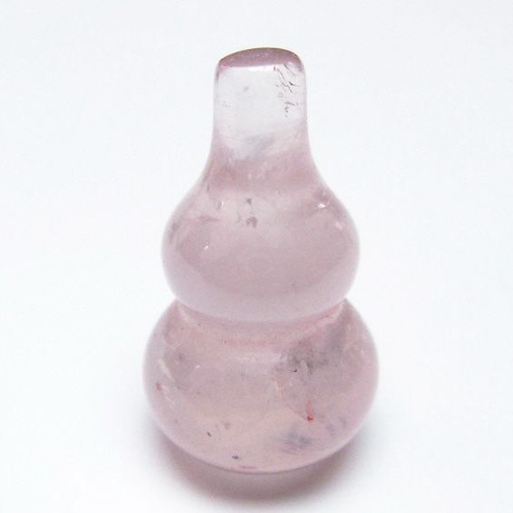 ローズクォーツ 葫芦 置物[T646-1041]