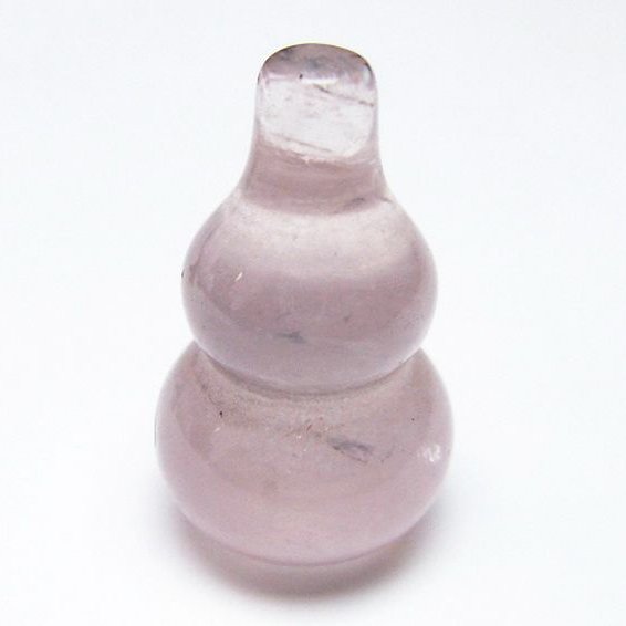 ローズクォーツ 葫芦 置物[T646-1052]